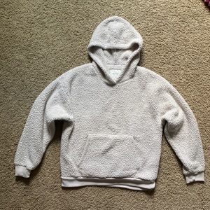 AE women’s sherpa hoodie (size S)